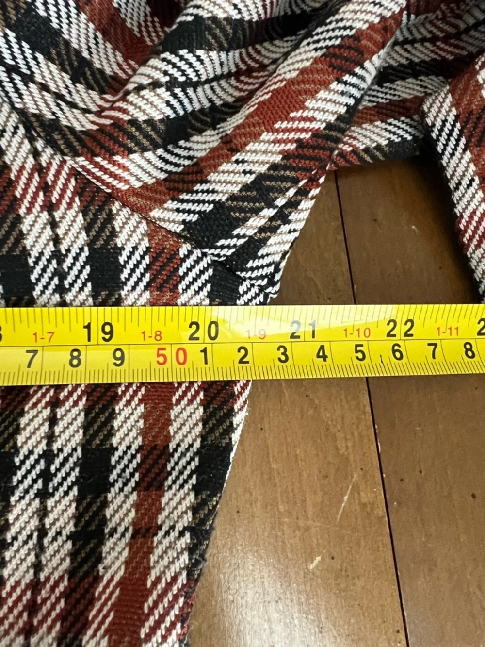 CAbi 4118 Jazzy Jacket Double-Breasted Plaid Peacoat Size M - Picture 11 of 12